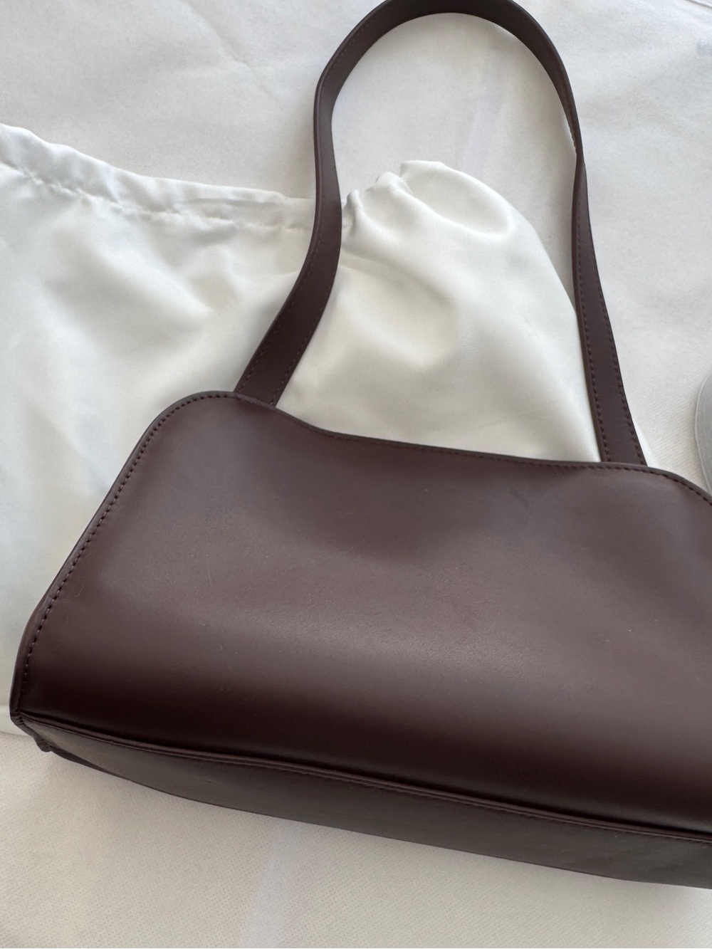 Brown Leather Shoulder Bag - Picture 9 of 12